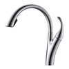 Ligero de cobre de lujo Toque cromado cromado grifo de cocina de oro rosa negra