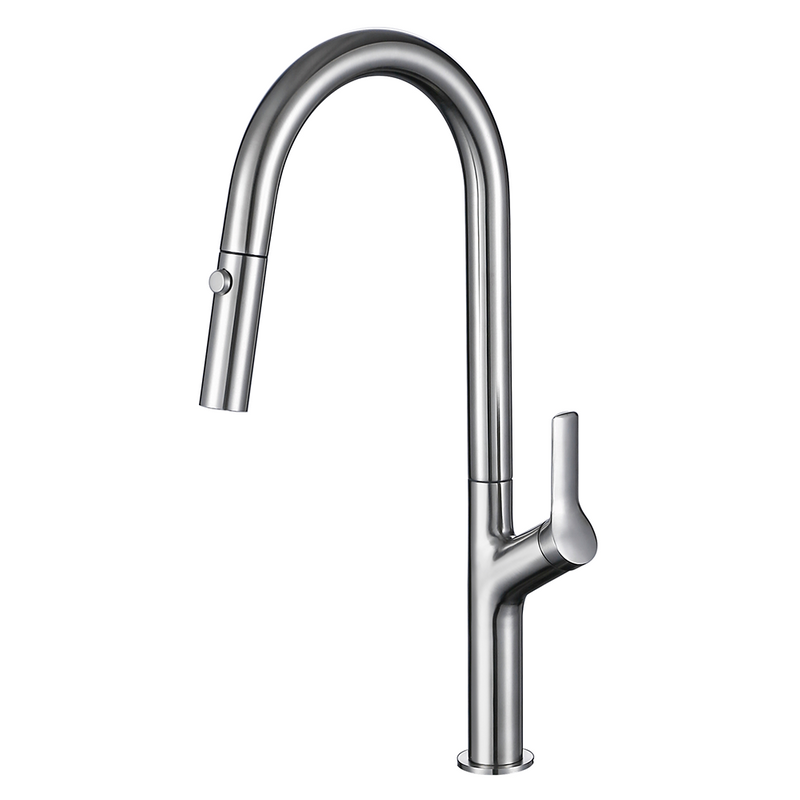 Grifo de fregadero de cocina extraíble mezclador caliente y frío negro mate estándar de moda de lujo