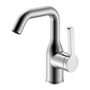 Certificación completa Cuerpo de latón cromado Grifo mezclador de lavabo de agua fría y caliente de un solo orificio