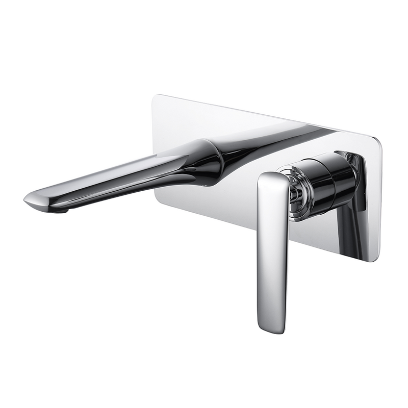 Grifo de baño de montaje en pared de una sola manija de alta calidad de lujo