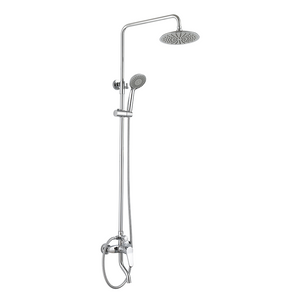 Grifo mezclador de baño cromado de latón de ducha superior de gran tamaño Grifo de ducha de cobre de ducha