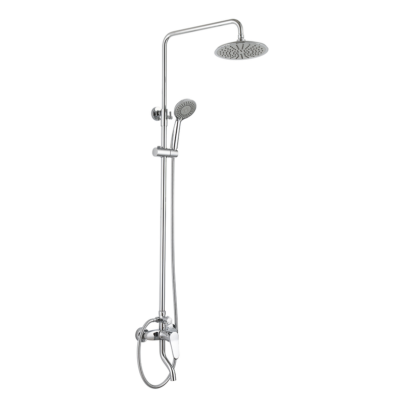 Grifo mezclador de baño cromado de latón de ducha superior de gran tamaño Grifo de ducha de cobre de ducha