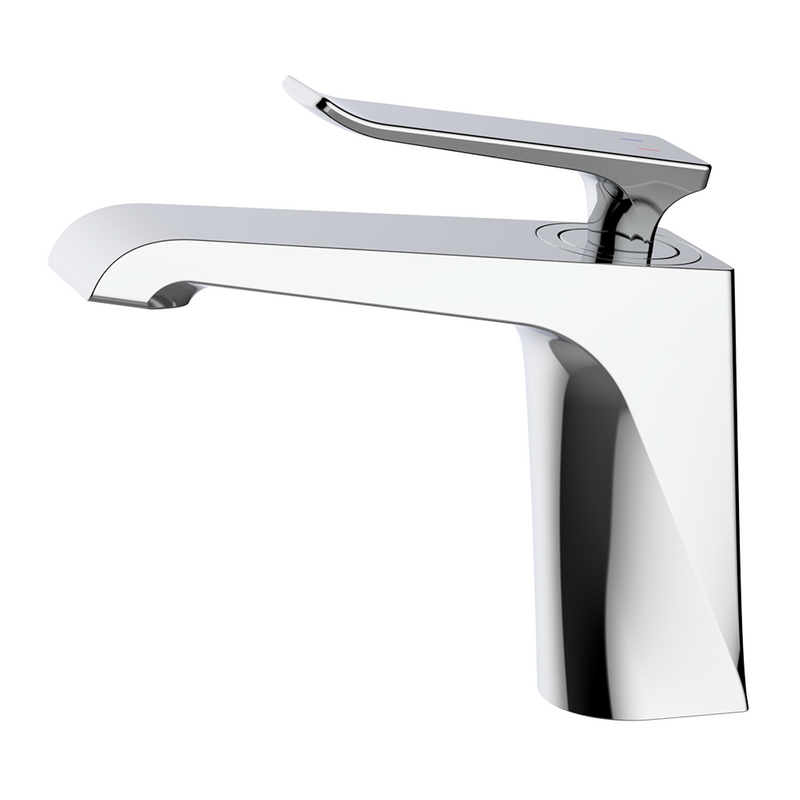 Versión cromada de latón Tall Single Hole Baño Mezclador de lavabo